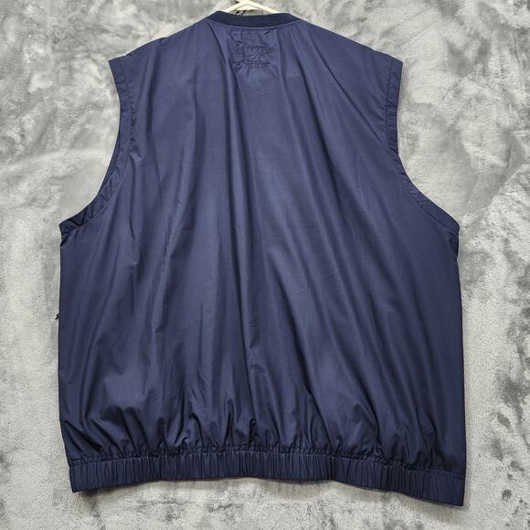 Cutter & Buck Vest Mens XL Blue CB WindTec Sleeveless V-Neck Pullover Softshell - Picture 2 of 10